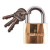 Amtech 38mm Brass Tri Circle Padlock(2) Amtech 38mm Brass Tri Circle Padlock(2)